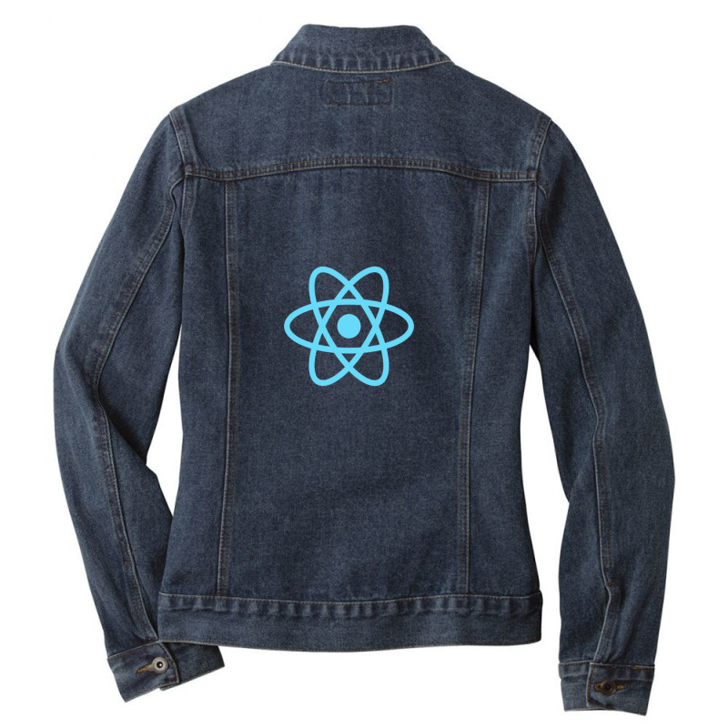 Reactjs Reactjs Official Javascript Framework T Ladies Denim Jacket by cm-arts | Artistshot