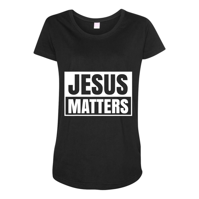 Jesus Christ Matters Christian Faith Bible Maternity Scoop Neck T-shirt by cm-arts | Artistshot