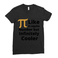 Pi Like A Regular Number But Infinitely Cooler , Gold Pi Ladies Fitted T-shirt | Artistshot