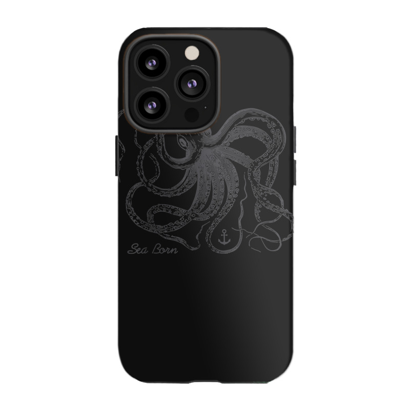 Vintage Black Octopus Marine Biologist Ocean Sea Life 5 Iphone 13 Pro Case | Artistshot