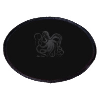 Vintage Black Octopus Marine Biologist Ocean Sea Life 5 Oval Patch | Artistshot