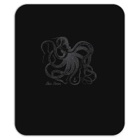 Vintage Black Octopus Marine Biologist Ocean Sea Life 5 Mousepad | Artistshot