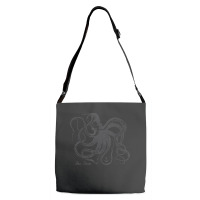 Vintage Black Octopus Marine Biologist Ocean Sea Life 5 Adjustable Strap Totes | Artistshot