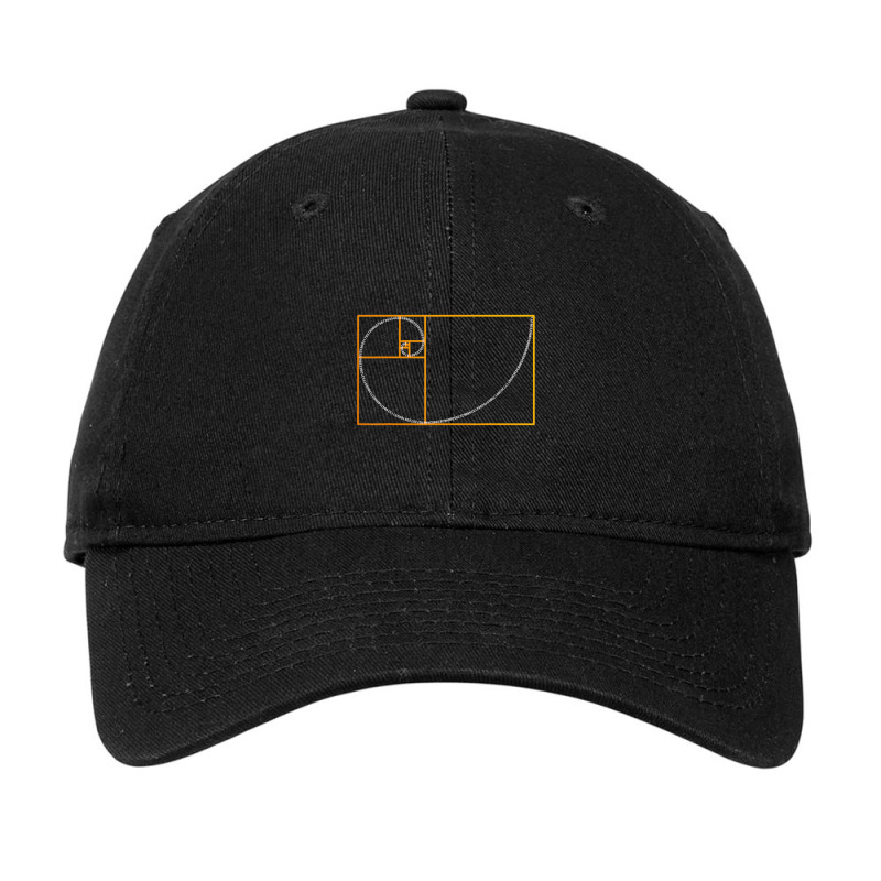 Golden Ratio Fibonacci Spiral Arc Perfect Geometry Adjustable Cap by cm-arts | Artistshot