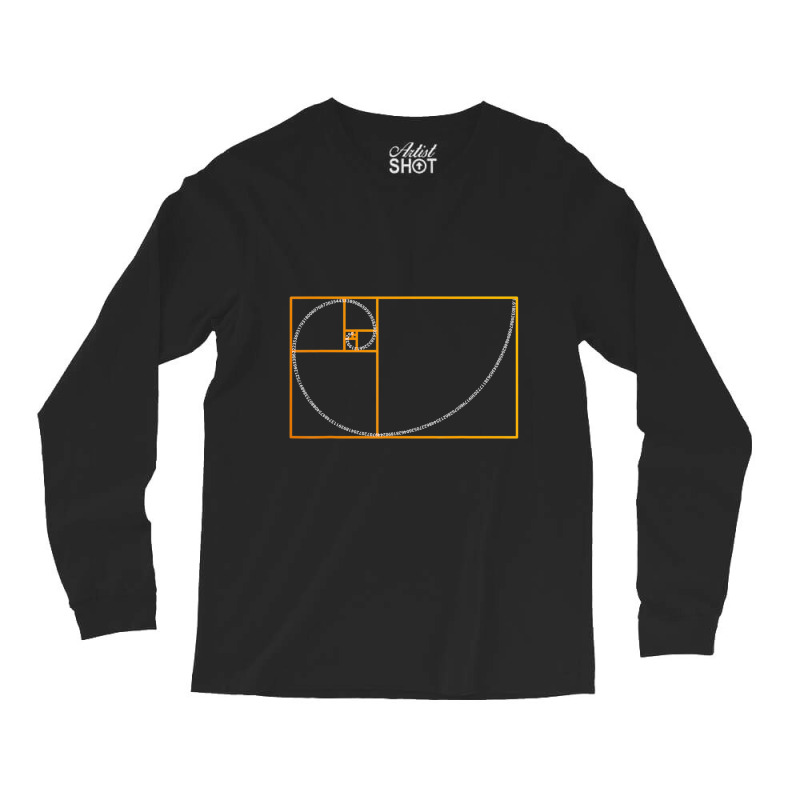 Golden Ratio Fibonacci Spiral Arc Perfect Geometry Long Sleeve Shirts by cm-arts | Artistshot