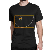 Golden Ratio Fibonacci Spiral Arc Perfect Geometry Classic T-shirt | Artistshot