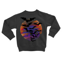 Vampire Bats T  Shirt Halloween Vampire Bats Moonlight Night Creepy Tr Toddler Sweatshirt | Artistshot