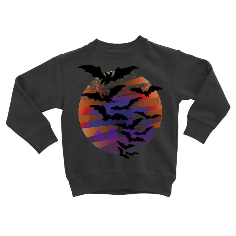 Vampire Bats T  Shirt Halloween Vampire Bats Moonlight Night Creepy Tr Toddler Sweatshirt by whistlerobust | Artistshot