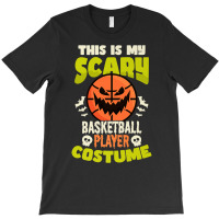 Scary Player Costume Design Halloween Basketball Premium T Shirt T-shirt | Artistshot