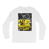 The Simpsons Bart Simpson Eat My Shorts Graffiti Premium T Shirt Long Sleeve Shirts | Artistshot