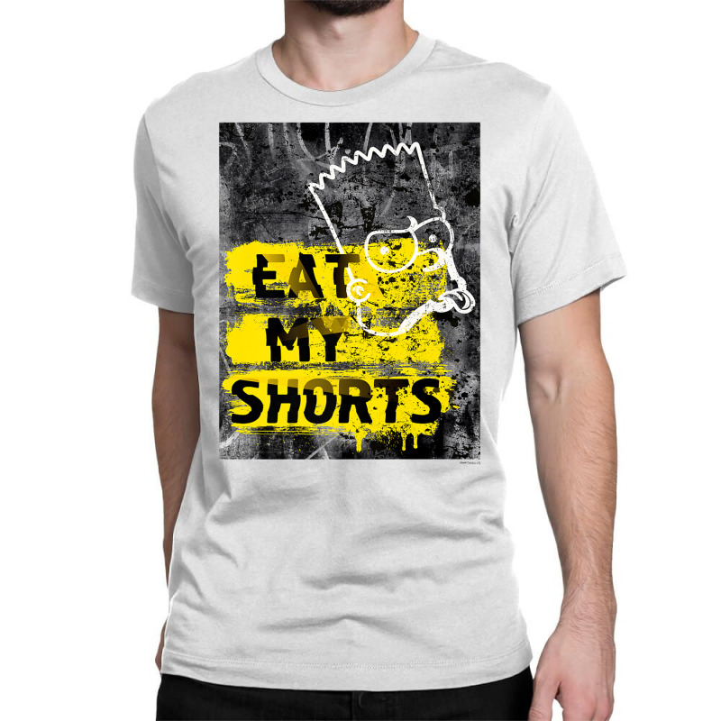 The Simpsons Bart Simpson Eat My Shorts Graffiti Premium T Shirt Classic T-shirt by cm-arts | Artistshot