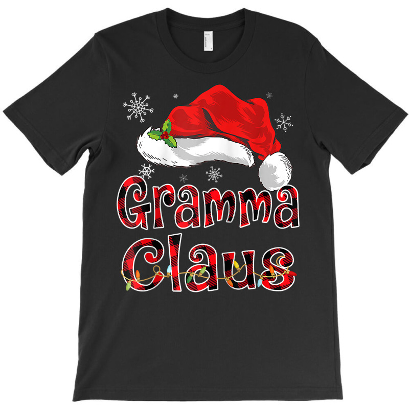 Gramma Claus Christmas Hat Red Plaid Family Group Matching Raglan Base T-Shirt by naeqozhuhaso | Artistshot