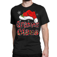 Gramma Claus Christmas Hat Red Plaid Family Group Matching Raglan Base Classic T-shirt | Artistshot