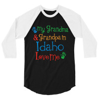 Kids Idaho Grandma And Grandpa Love Me 3/4 Sleeve Shirt | Artistshot