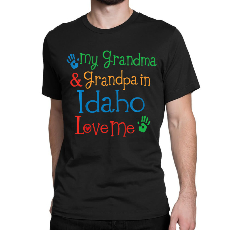 Kids Idaho Grandma And Grandpa Love Me Classic T-shirt by Adcock Salmon | Artistshot