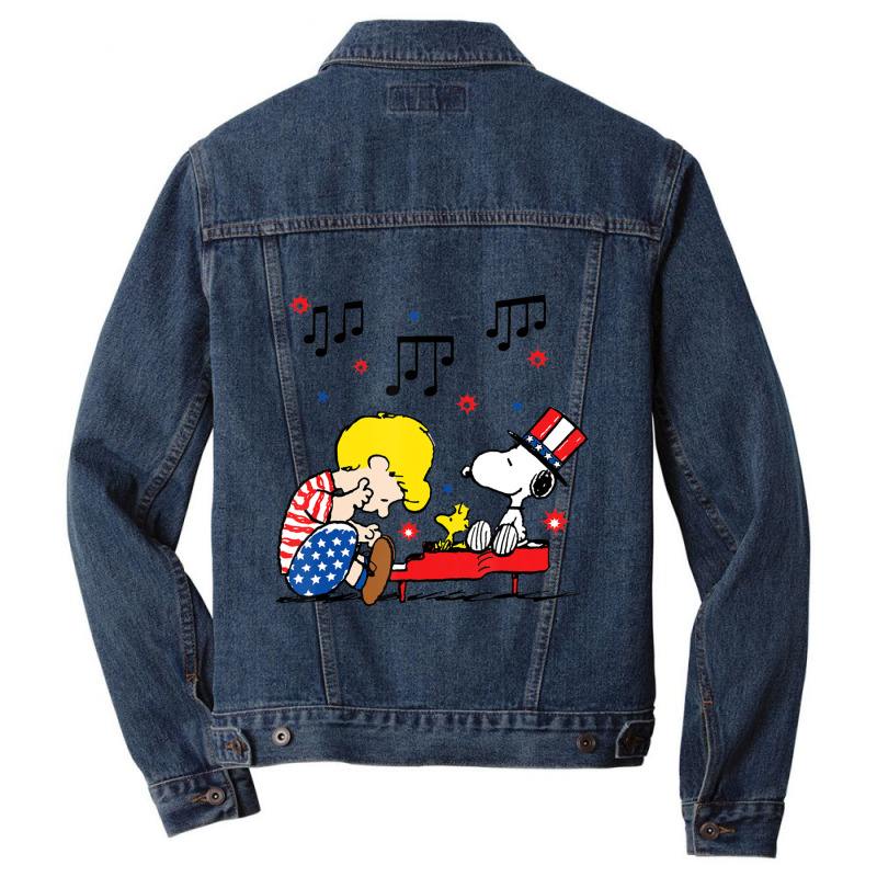 Peanuts Americana Men Denim Jacket | Artistshot