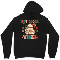 Groovy Hot Cocoa Vibes Hippie Xmas Merry Christmas Pajamas T Shirt Unisex Hoodie | Artistshot