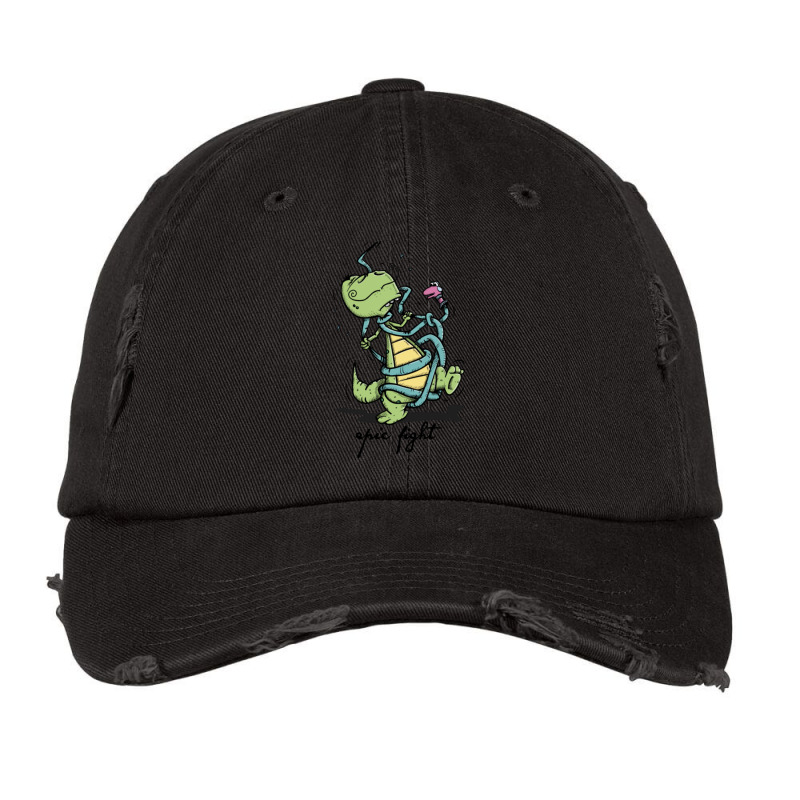 Dinosaur's Epic Fight Vintage Cap by Kenruhaea79 | Artistshot