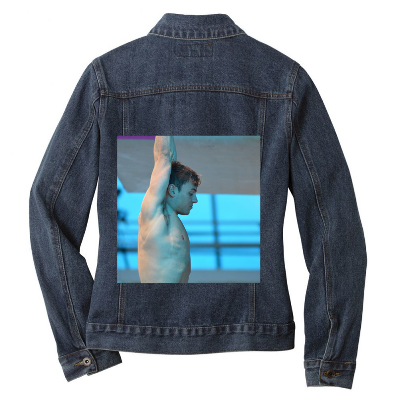 Tom Daley 2016 Diving Chiffon Top Ladies Denim Jacket by CHRISTOPHEBARRERAS | Artistshot