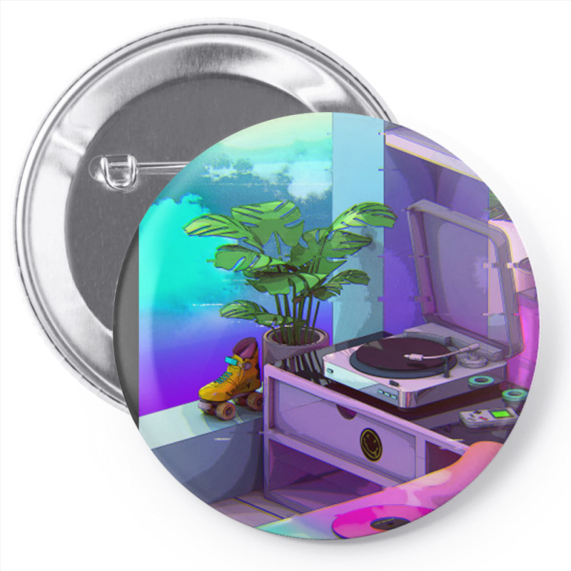 Vaporwave Aesthetic Pin-back Button | Artistshot