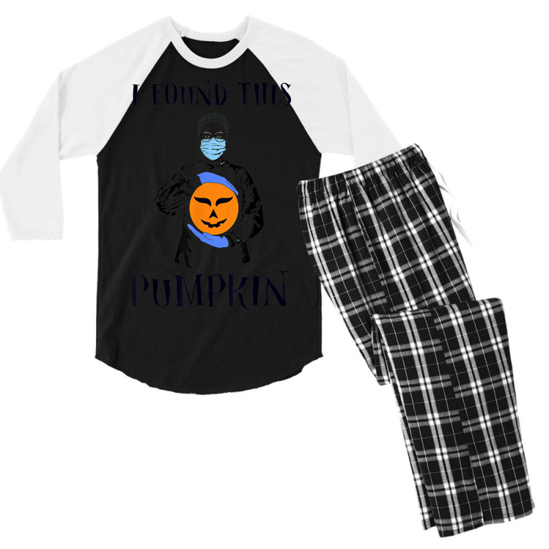 I Found This Pumpkin Halloween Costume Doctor Costume Men's 3/4 Sleeve Pajama Set | Artistshot