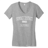 Sunset District California San Francisco Ca Vintage T Shirt Women's V-neck T-shirt | Artistshot