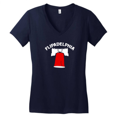 Flipadelphia Women's V-neck T-shirt Designed By Homienice