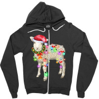 Sheep Christmas Zipper Hoodie | Artistshot