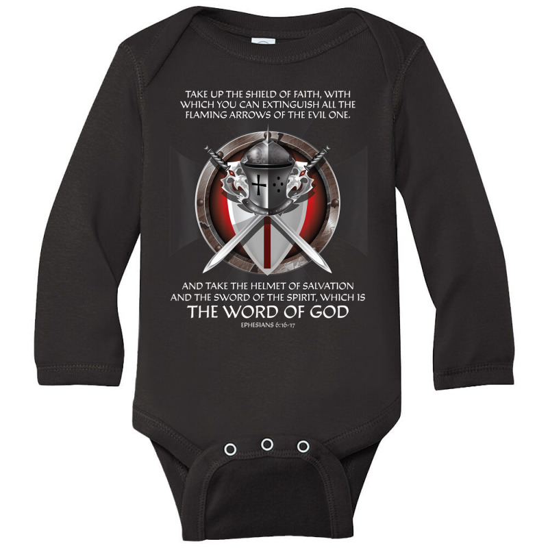 Armor Of God Men Women Kids Christian Bible Verse Long Sleeve Baby Bodysuit | Artistshot