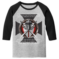 Armor Of God Men Women Kids Christian Bible Verse Youth 3/4 Sleeve | Artistshot