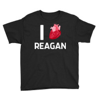 I Love Reagan Girlfriend Human Heart Cute Birthday Family T Shirt Youth Tee | Artistshot