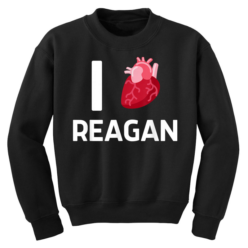 I Love Reagan Girlfriend Human Heart Cute Birthday Family T Shirt Youth Sweatshirt by leiseyxlmorit | Artistshot