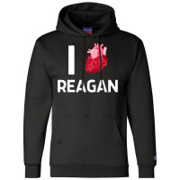 I Love Reagan Girlfriend Human Heart Cute Birthday Family T Shirt Champion Hoodie | Artistshot