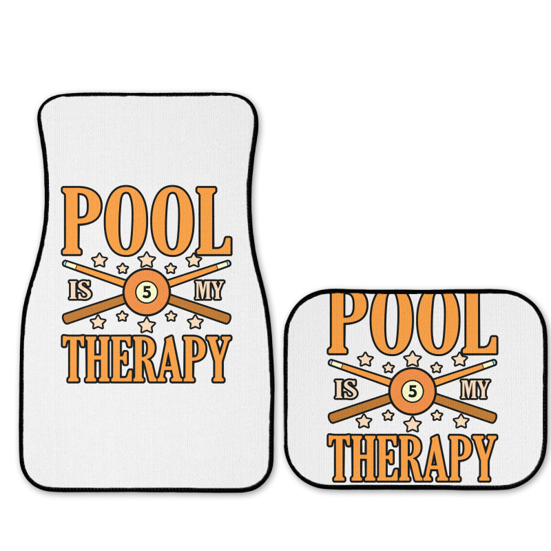 Pool Is My Therapy Billiards Snooker Sports Player Graphic Pullover Ho Full Set Car Mats | Artistshot