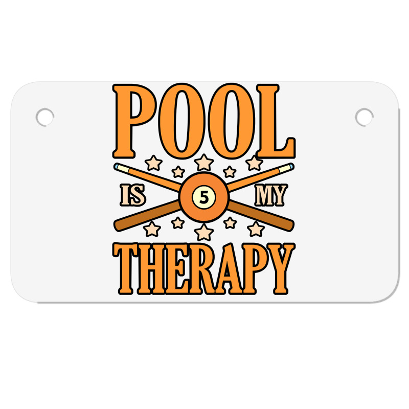 Pool Is My Therapy Billiards Snooker Sports Player Graphic Pullover Ho Motorcycle License Plate | Artistshot