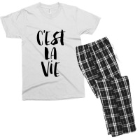 C'est La Vie Men's T-shirt Pajama Set | Artistshot