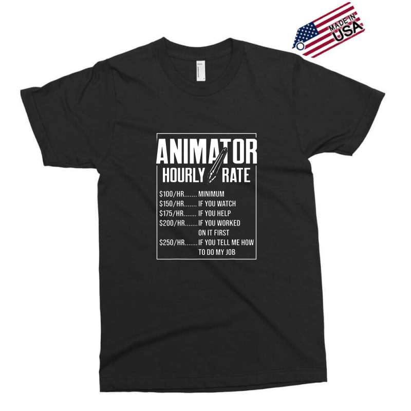 Animator Rate Animating Graphic Artist Animation Exclusive T-shirt by victordionnea | Artistshot