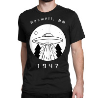 Roswell Ufo Alien Hunter First Contact Ufologist Spaceship Classic T-shirt | Artistshot