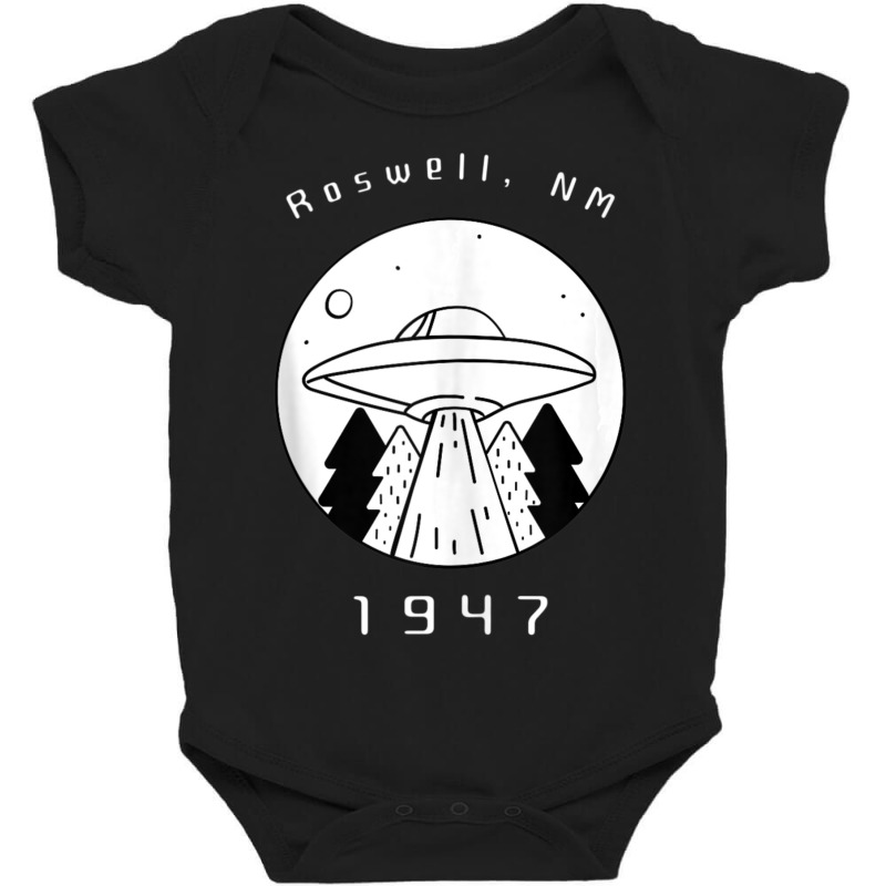 Roswell Ufo Alien Hunter First Contact Ufologist Spaceship Baby Bodysuit by Min01 | Artistshot