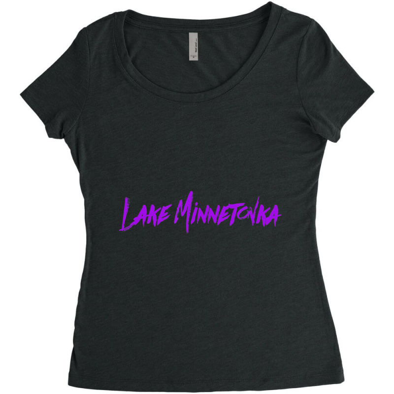 Lake Minnetonka Women's Triblend Scoop T-shirt by Adcock Salmon | Artistshot