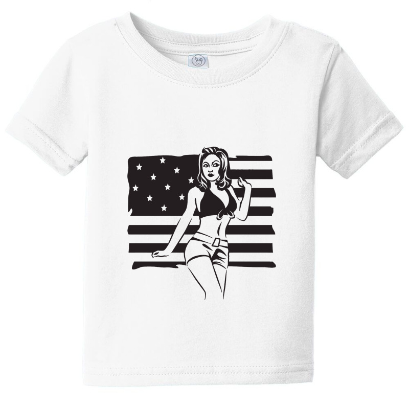 American Woman Baby Tee by cosmicskulles | Artistshot