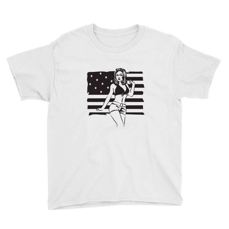 American Woman Youth Tee by cosmicskulles | Artistshot