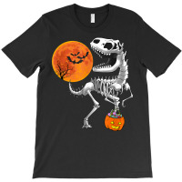 Halloween Dinosaur T Rex Skeleton Scary Boys Kids Teens T Shirt T-shirt | Artistshot