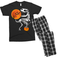 Halloween Dinosaur T Rex Skeleton Scary Boys Kids Teens T Shirt Men's T-shirt Pajama Set | Artistshot