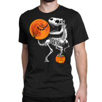 Halloween Dinosaur T Rex Skeleton Scary Boys Kids Teens T Shirt Classic T-shirt | Artistshot