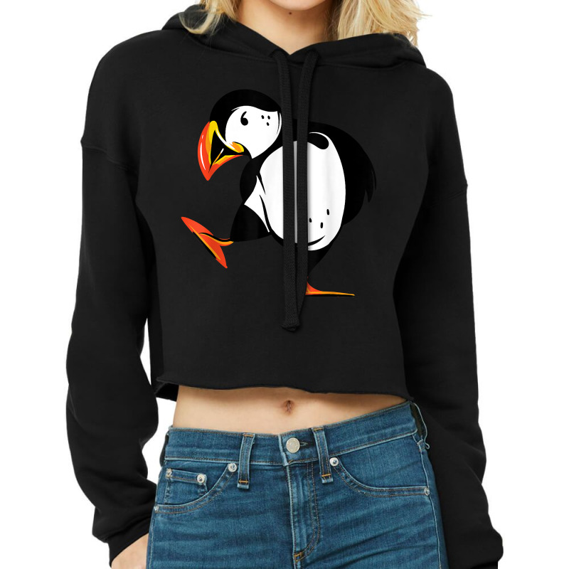 Puffin Baby Seabirds Lovers Bird Lover Iceland Funny Animal T Shirt Cropped Hoodie by zheralalumo | Artistshot