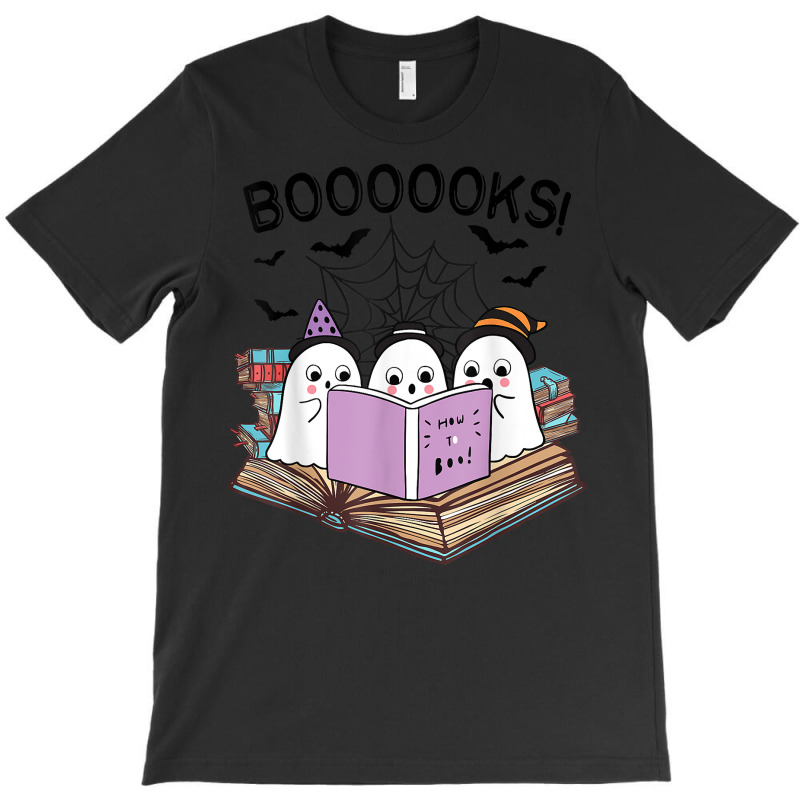 Cute Ghost Book Worm Nerd Boooks Halloween Party Costume T Shirt Copy T-shirt | Artistshot