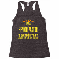 Im A Desk Senior Pastor T Shirt Racerback Tank | Artistshot