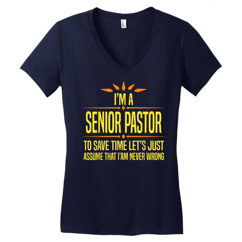 Im A Desk Senior Pastor T Shirt Women's V-Neck T-Shirt by nealegmruland1 | Artistshot