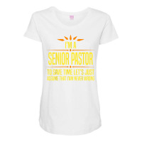 Im A Desk Senior Pastor T Shirt Maternity Scoop Neck T-shirt | Artistshot